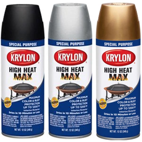 Homestead 12 oz High Heat Max Spray Paint, Black HO3344581 - main